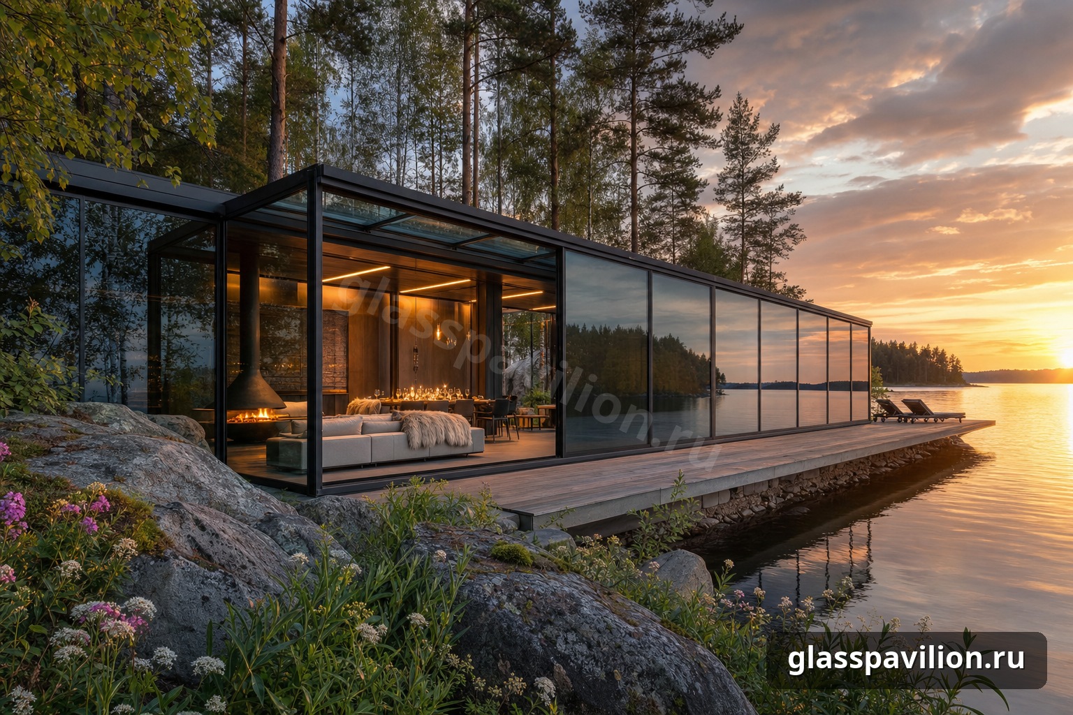 Smart-glass у озера