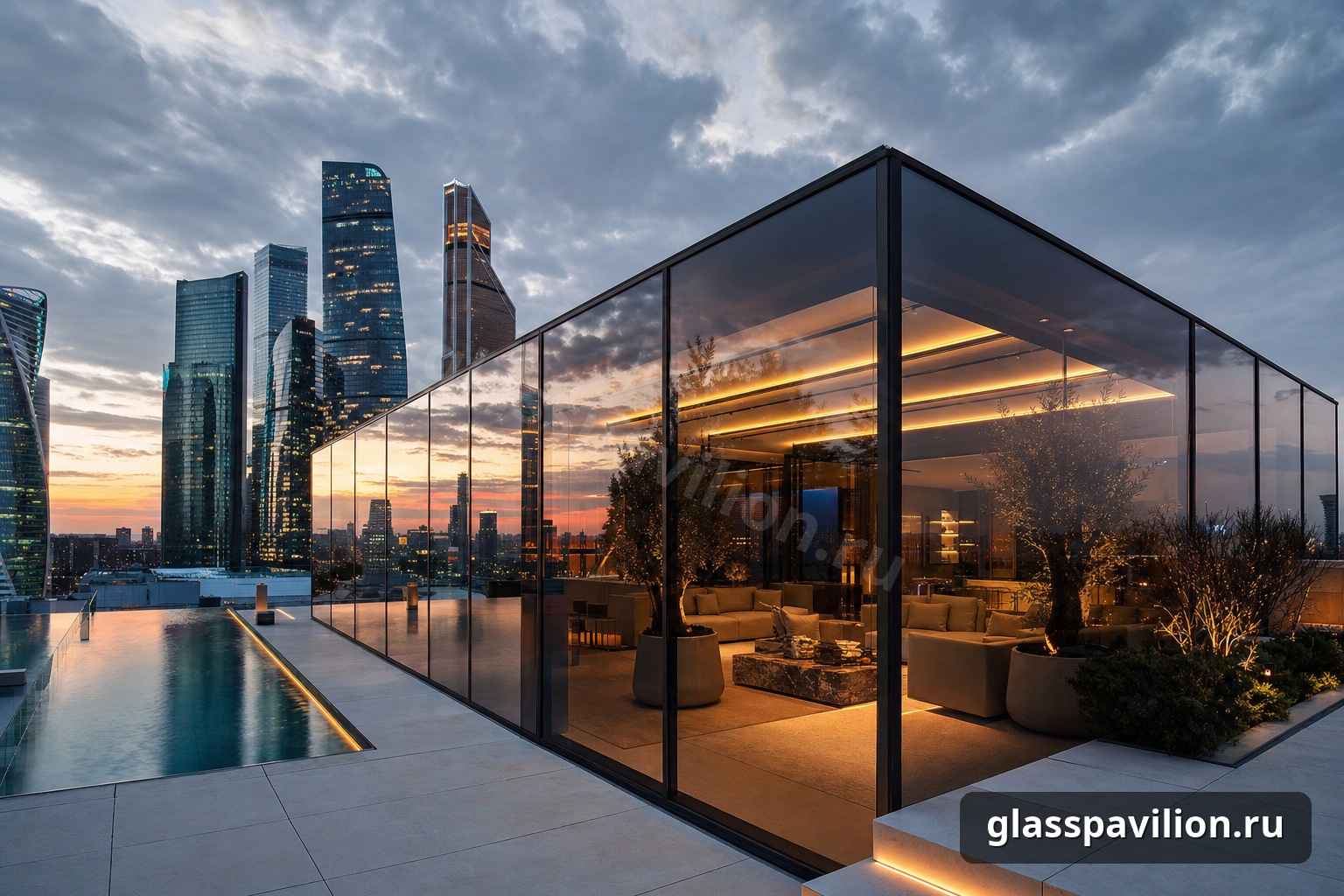 Glass Pavilion by Quartz — премиальная стеклянная архитектура